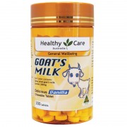 Healthy Care Goat Milk Vanilla Flavour Chewable 300 Tablets